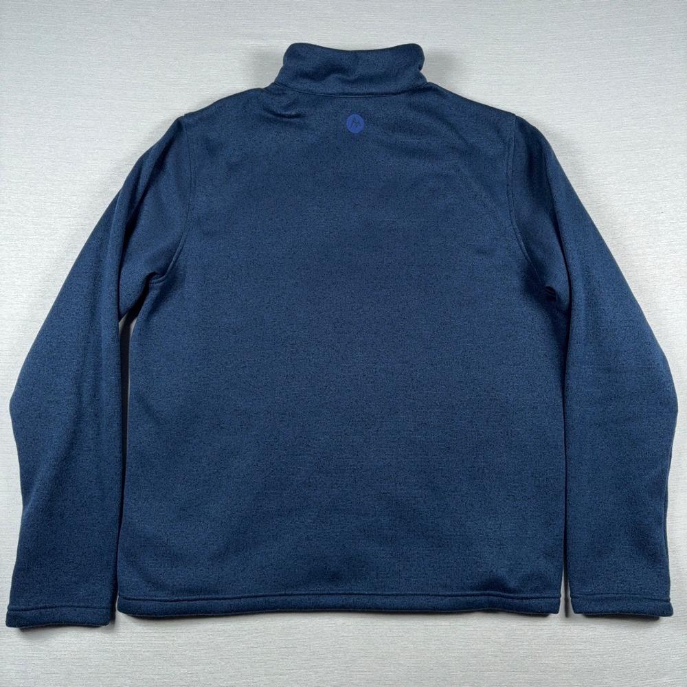 Marmot Drop Line Sweater Fleece Full-Zip Jacket Mens L Blue Polyester - Picture 12 of 12
